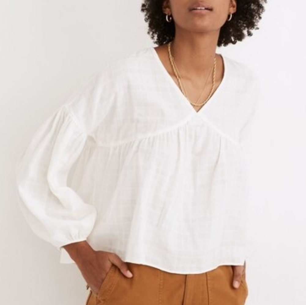 Madewell Monterey Top in Lighthouse